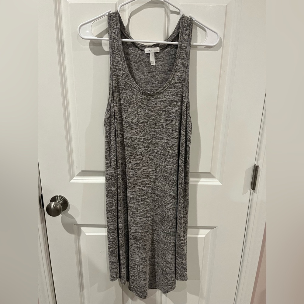 Leith Tank Top Mini Sweater Dress - Size Small - Heathered Grey
